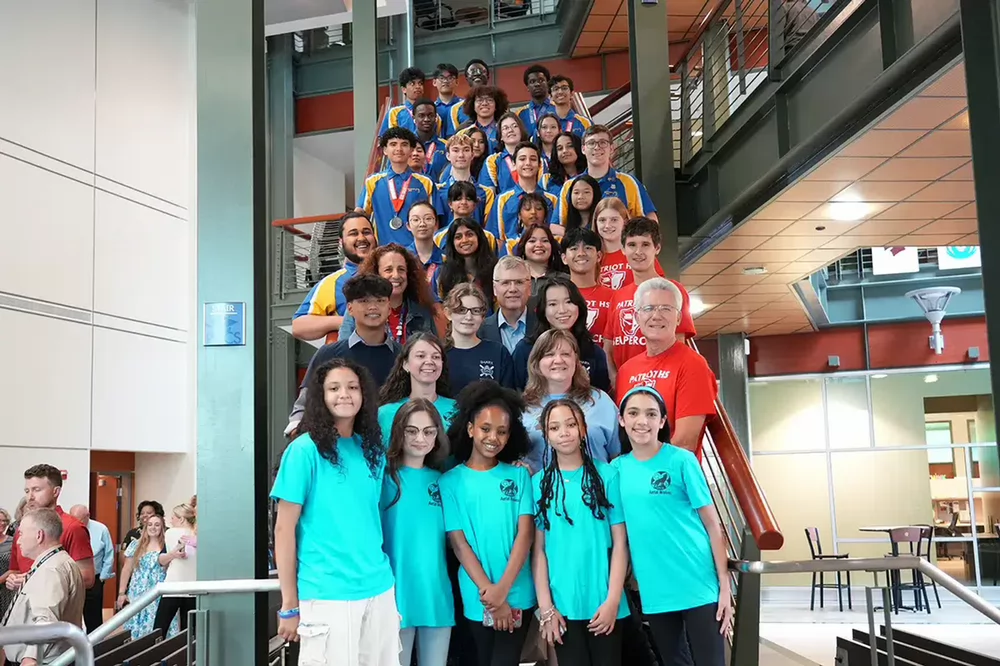 Students in Robotics across PWCS