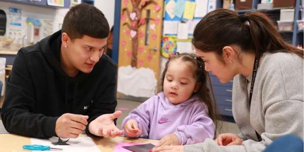 headstart parents with a student