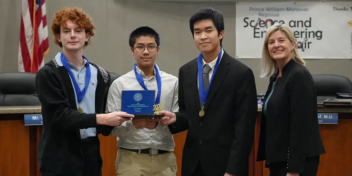 Physics Category Winners and Dr. Flenard 