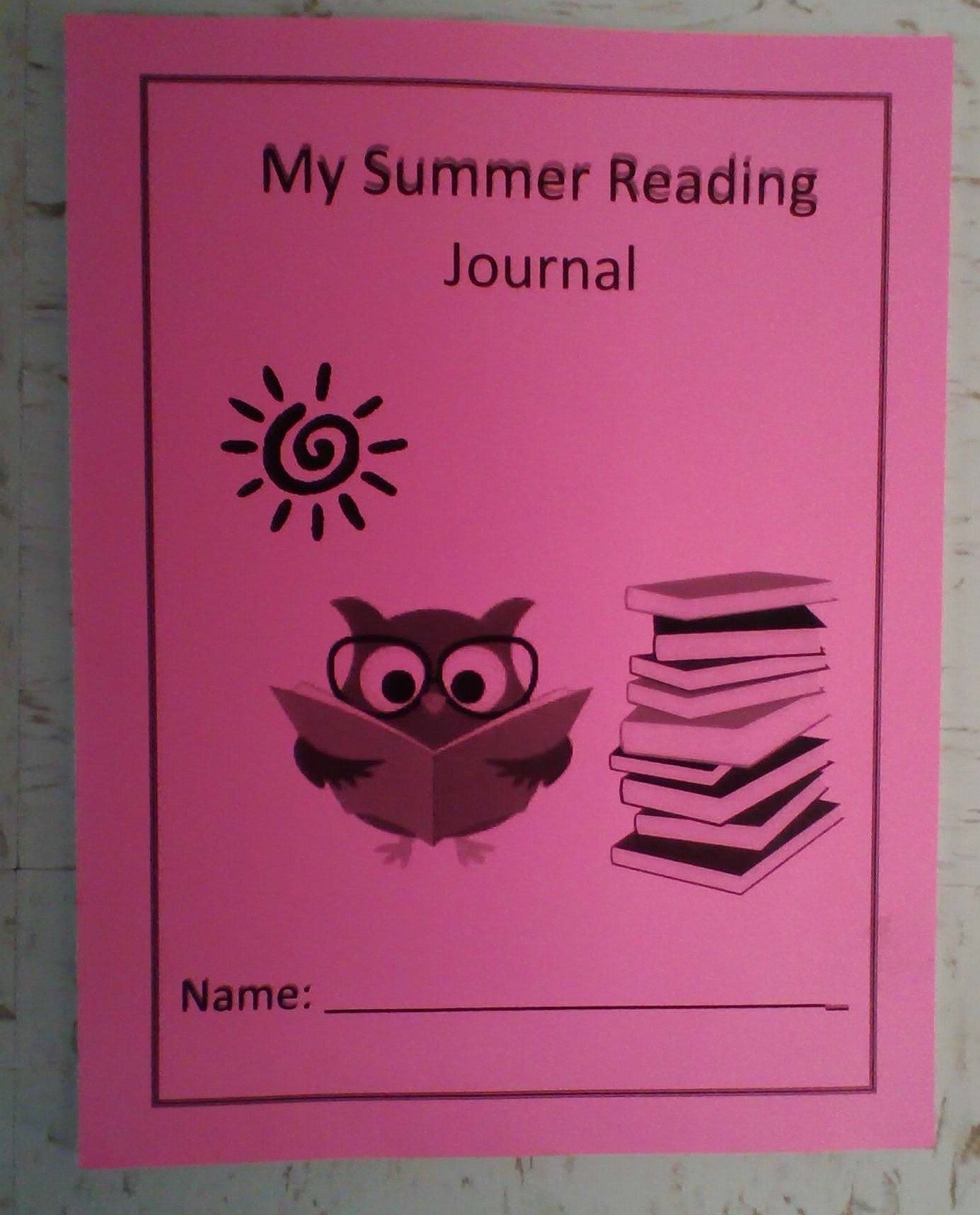 Summer Thrive journal with pink cover