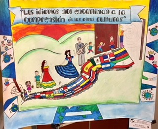 Student entry in the 2018 world languages poster contest