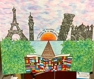 Student entry in the 2018 world languages poster contest