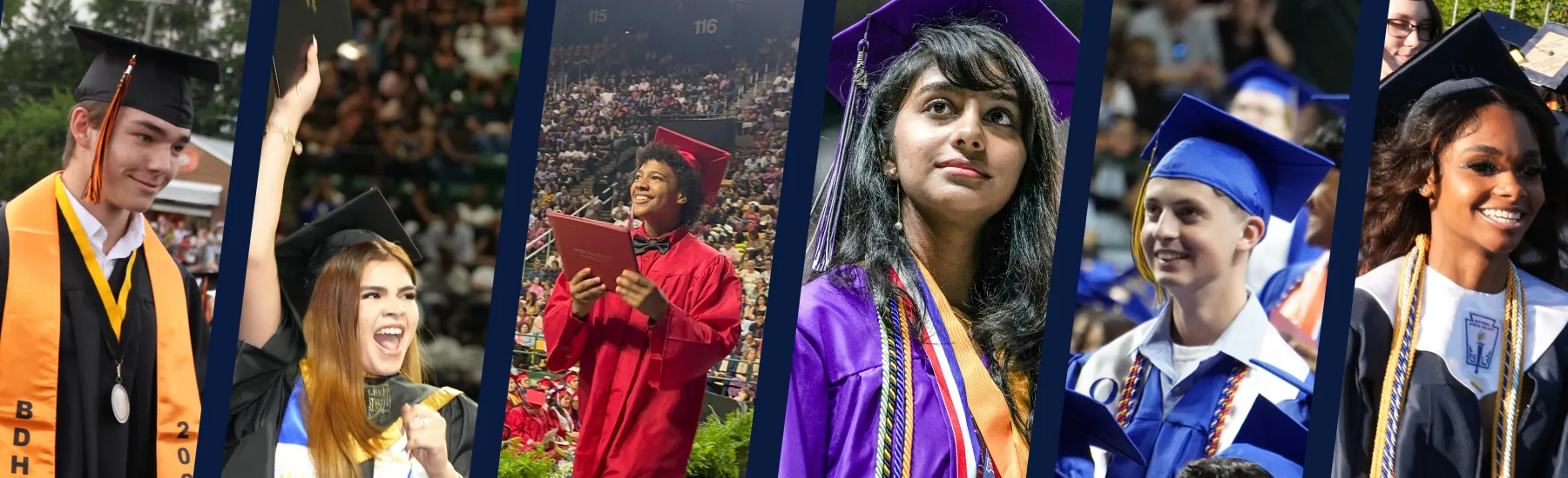 photo collage of six PWCS graduates