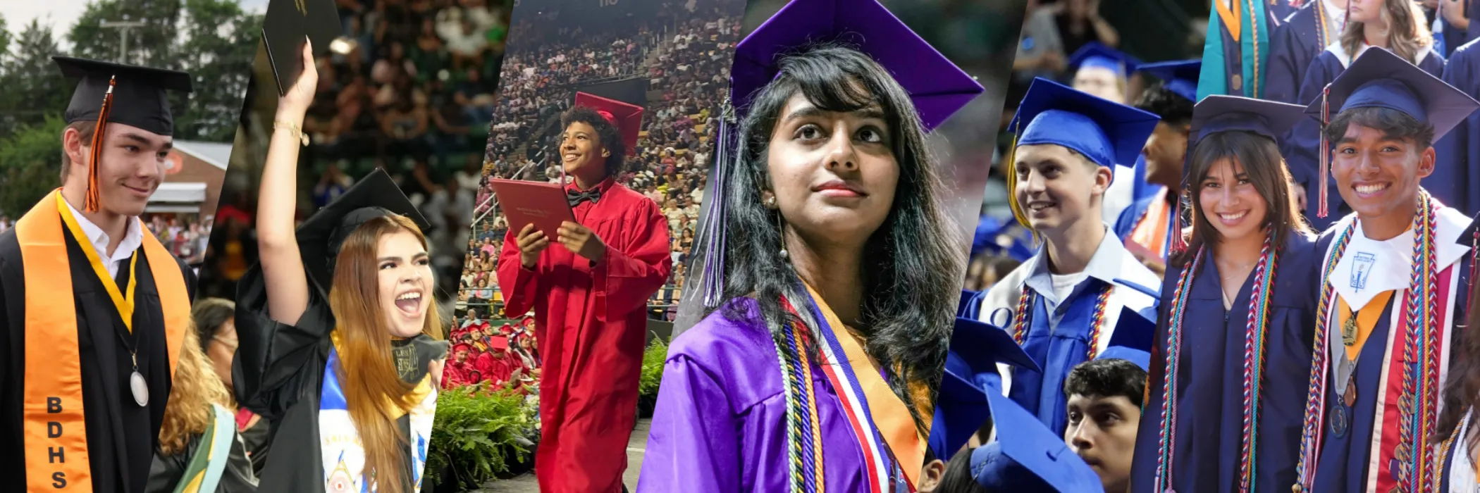 photo collage of six PWCS graduates