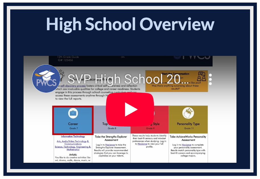 High School Student Vision Profile Overview video