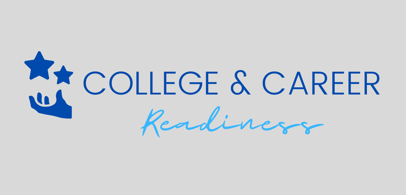 College and Career Readiness webpage banner with image of hand holding stars