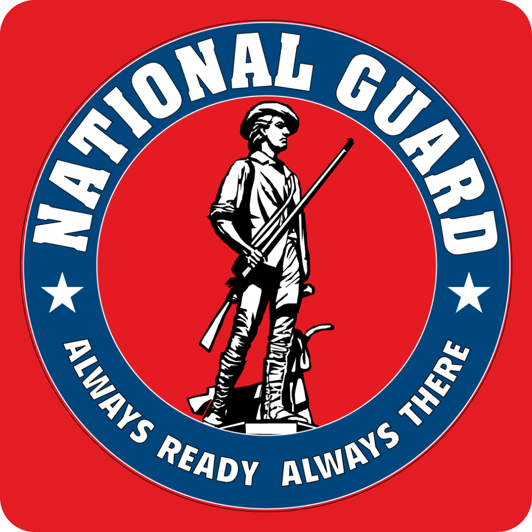 National Guard emblem with text--Always Ready Always There