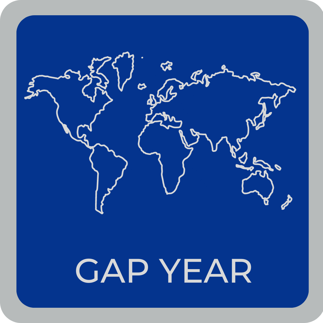 Navigate to Gap Year webpage with sketch of continent outline