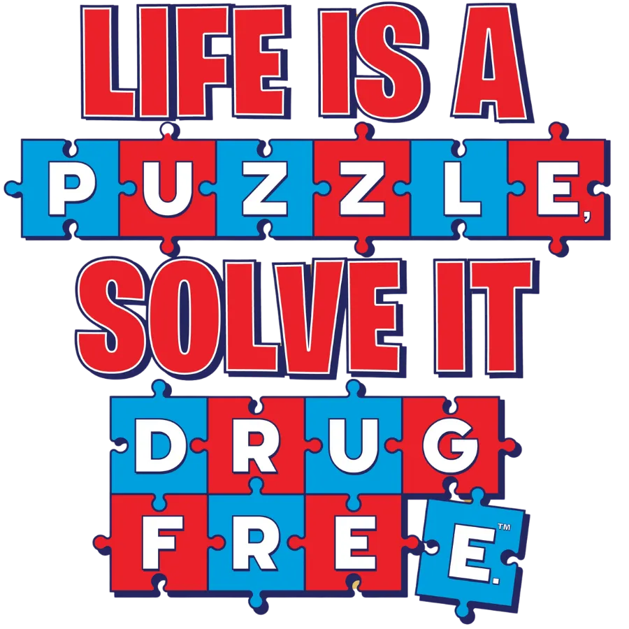life is a puzzle, solve it drug free