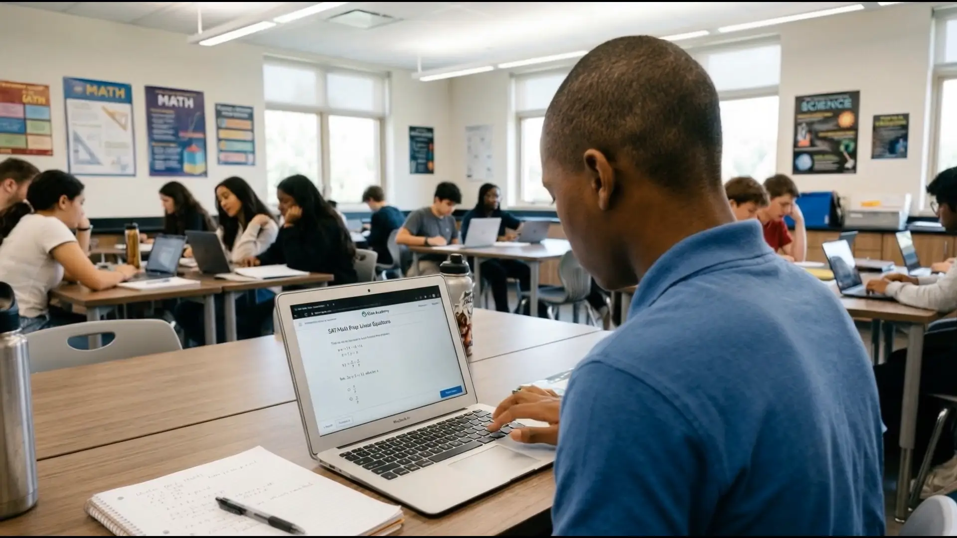Screenshot of PWCS parents: Khan Academy offers free SAT practice and resources! Check it out! video